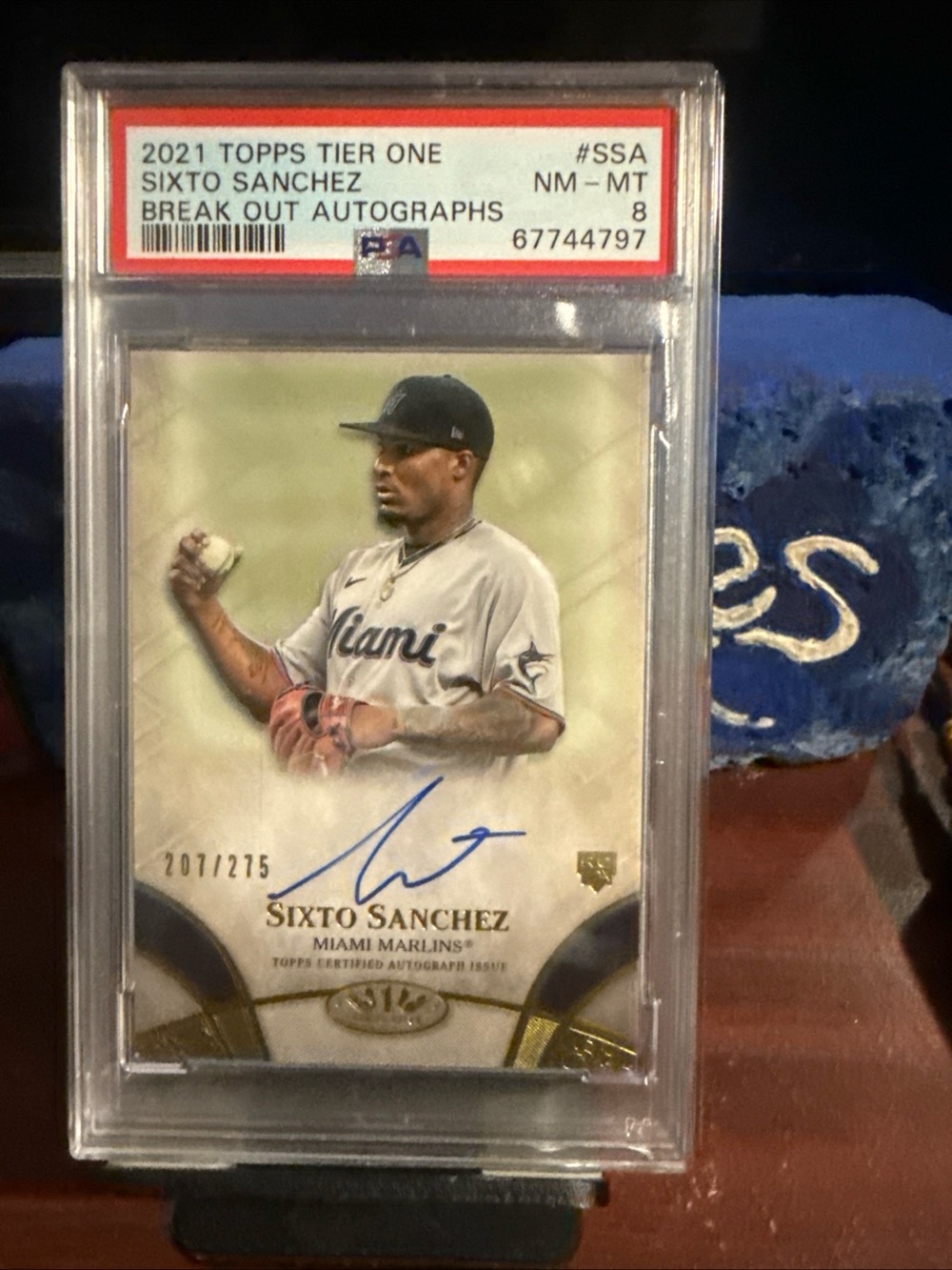 Topps White, Gold Sixto Sanchez Autograph Card